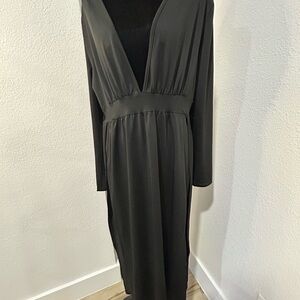 Source Unknown Black Long Sleeve Dress
